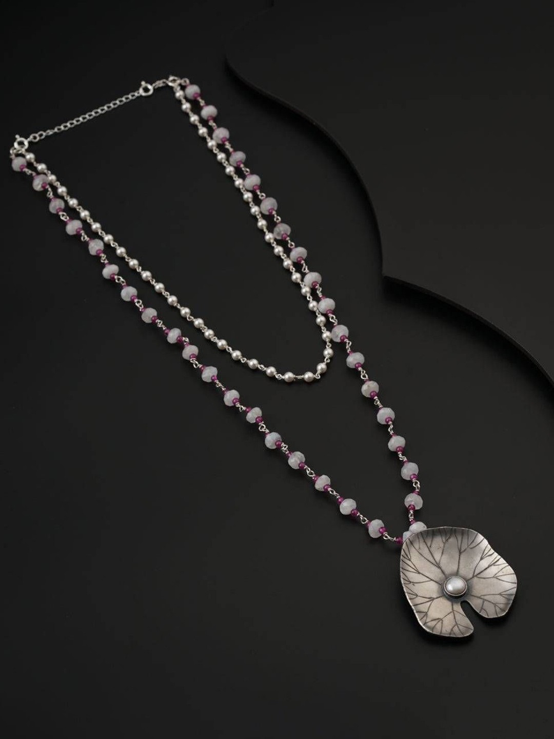 

House of Aadyaa Sterling Silver Handcrafted Necklace