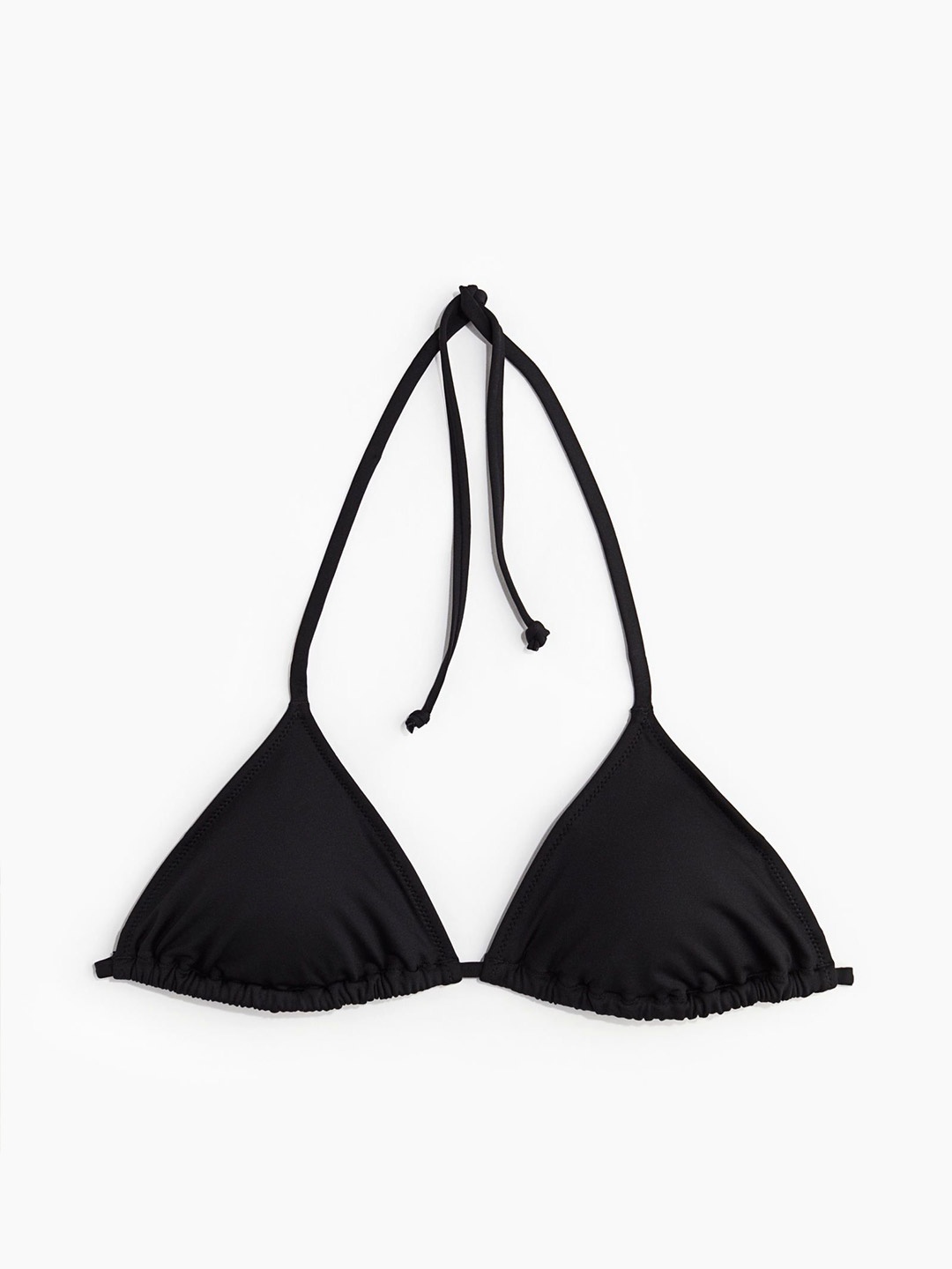 

H&M Women Padded Triangle Bikini Top, Black