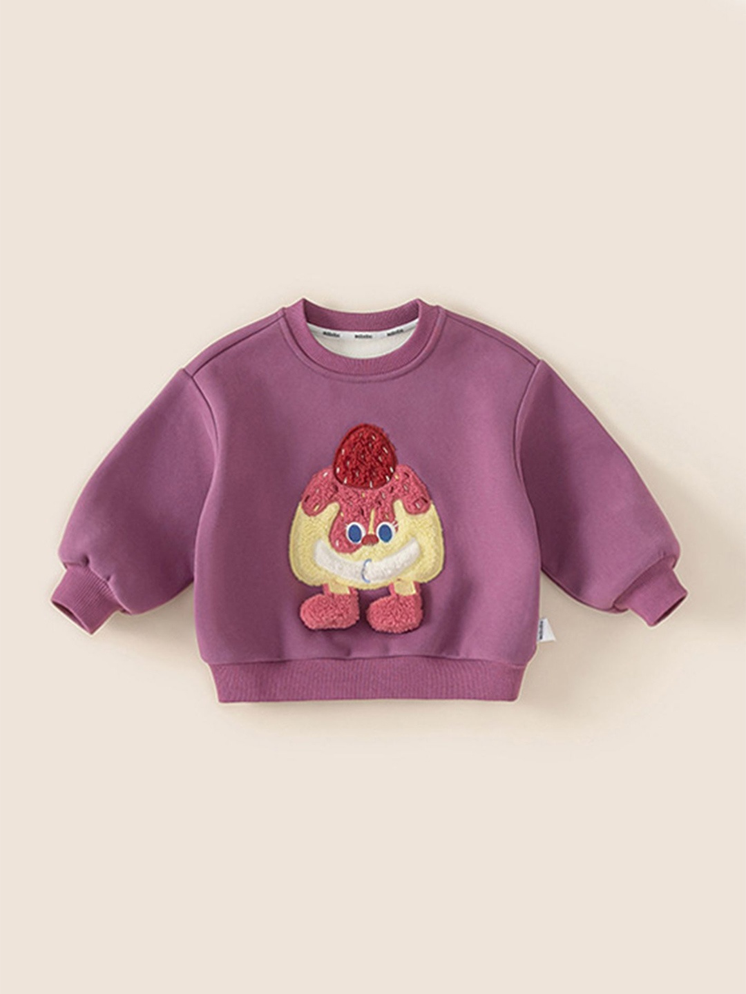 

LULU & SKY Girls Printed Sweatshirt, Purple