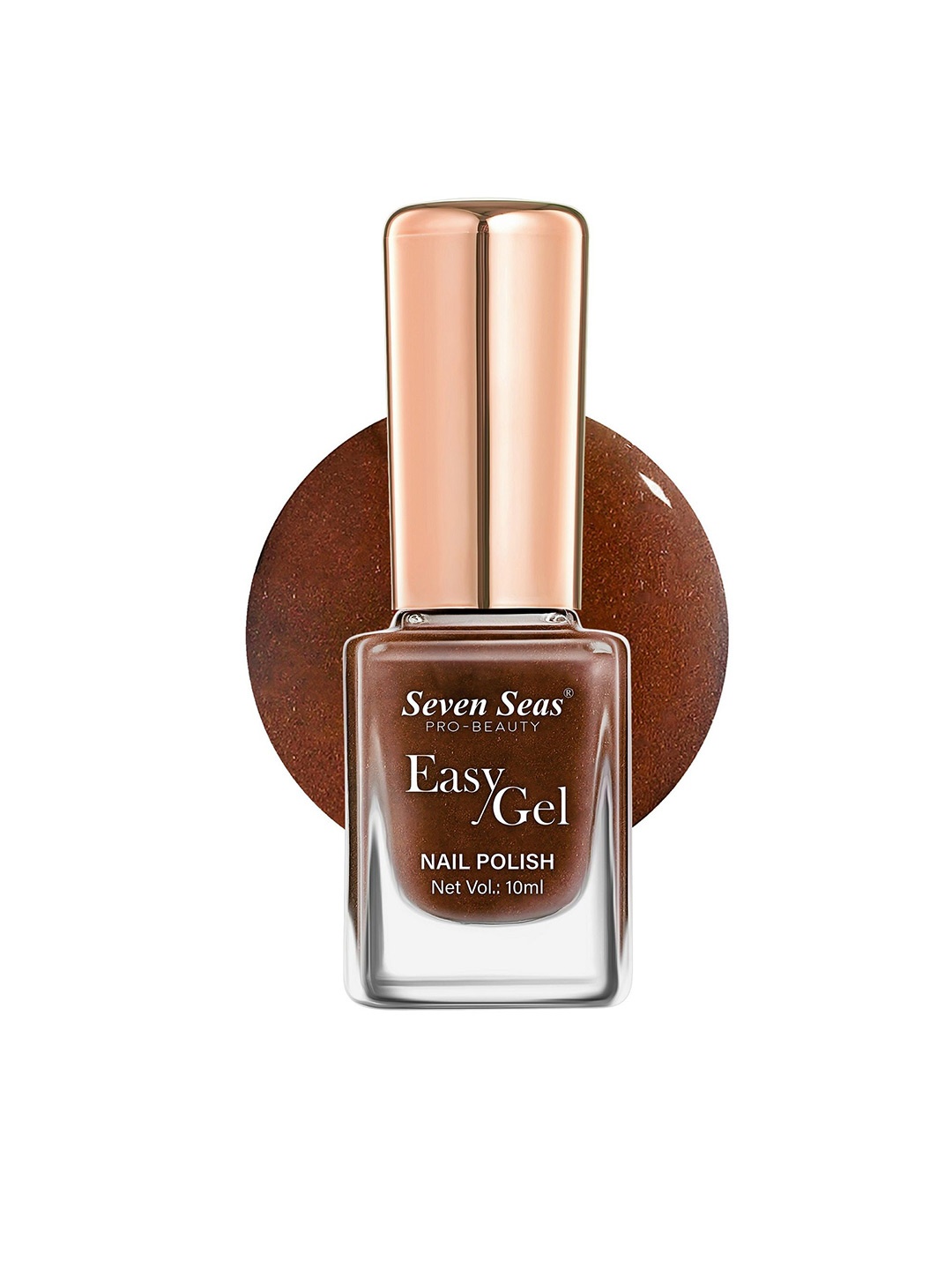 

Seven Seas Easy Gel Glossy Finish Nail Polish - 10 ml - No - 270, Brown