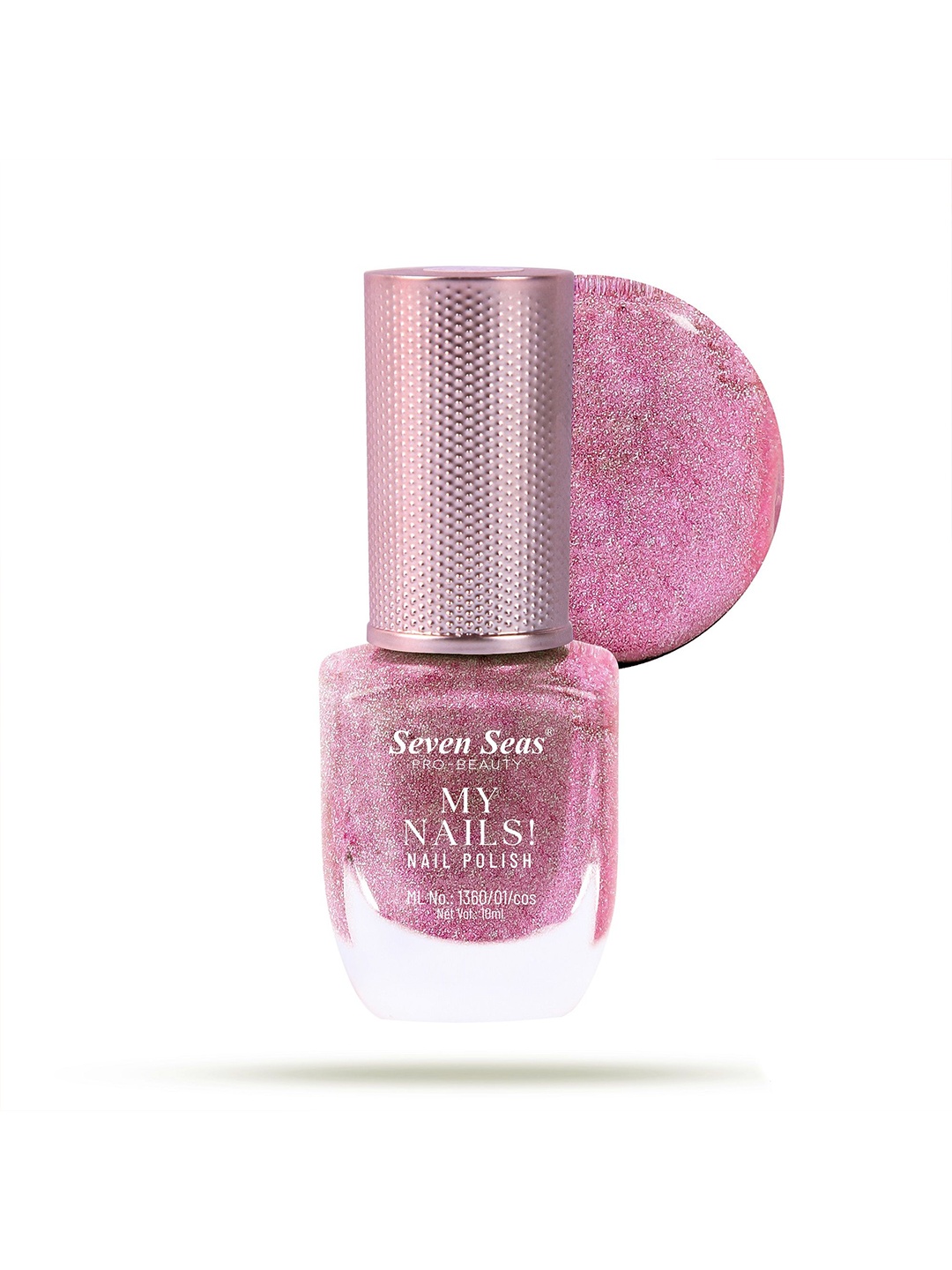 

Seven Seas My Nails Long-lasting Glitter Nail Polish - 10 ml- Shade 260 - Pink