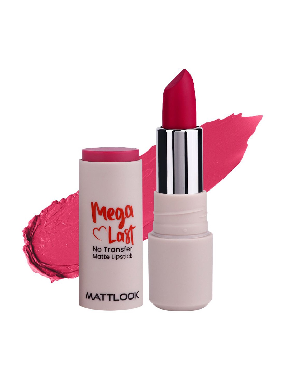

MATTLOOK Mega Last No Transfer Matte Lipstick - 3.8 g - Poppy Magenta - 12, Pink
