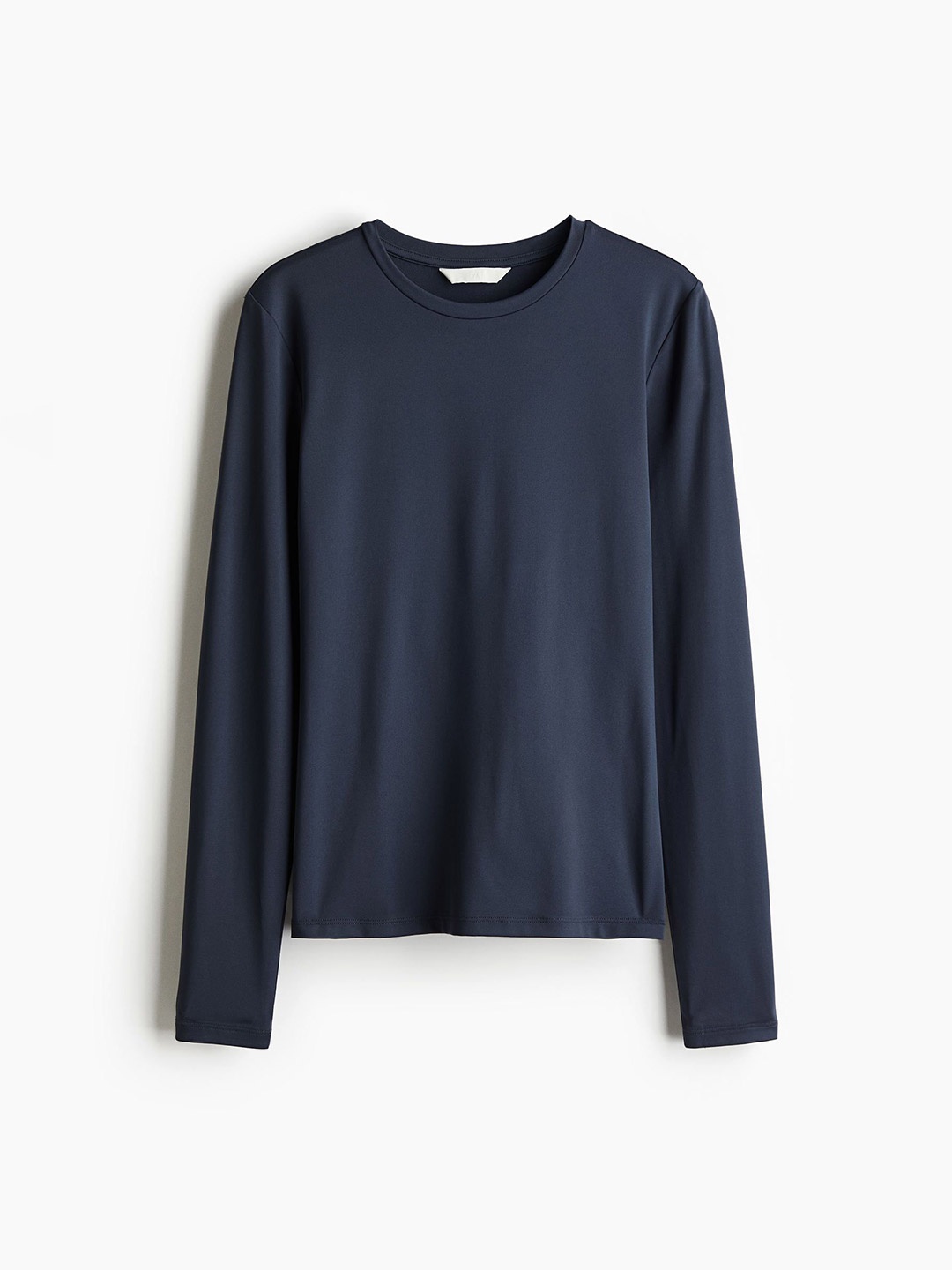 

H&M Women Long-Sleeved Microfibre Top, Blue