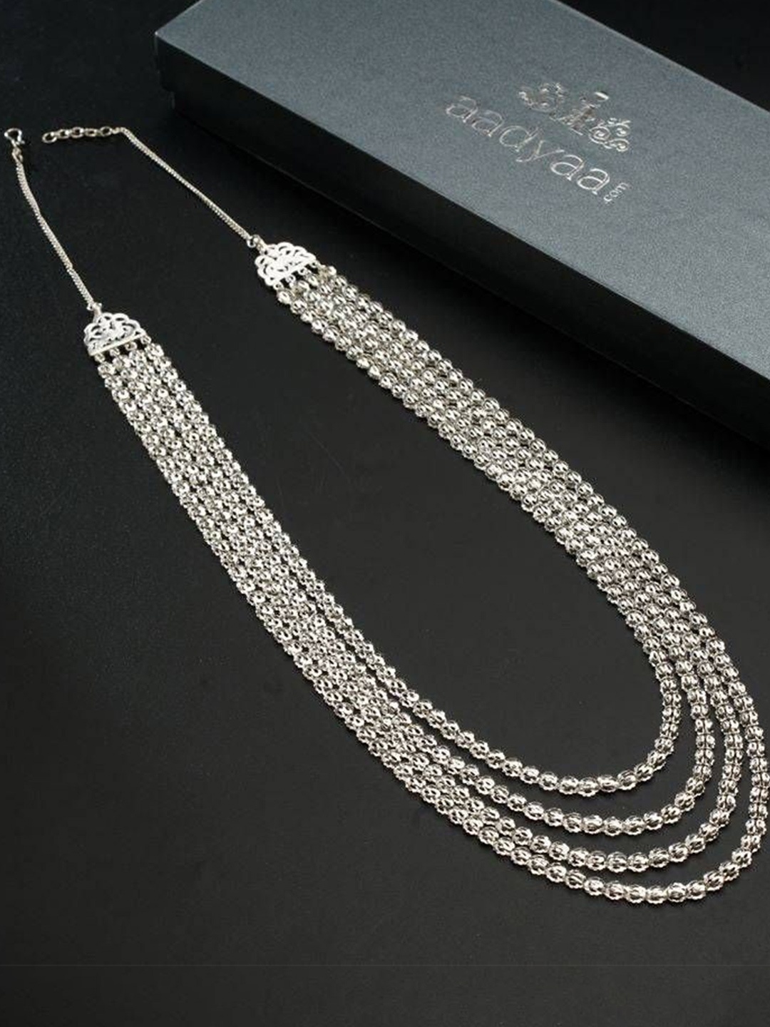 

House of Aadyaa Sterling Silver Layered Necklace