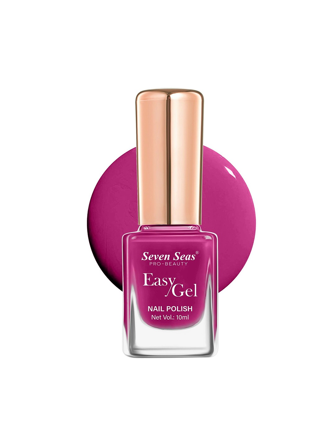 

Seven Seas Easy Gel Long Wearing Glossy Finish Nail Polish - 10 ml - Shade No - 221- Pink