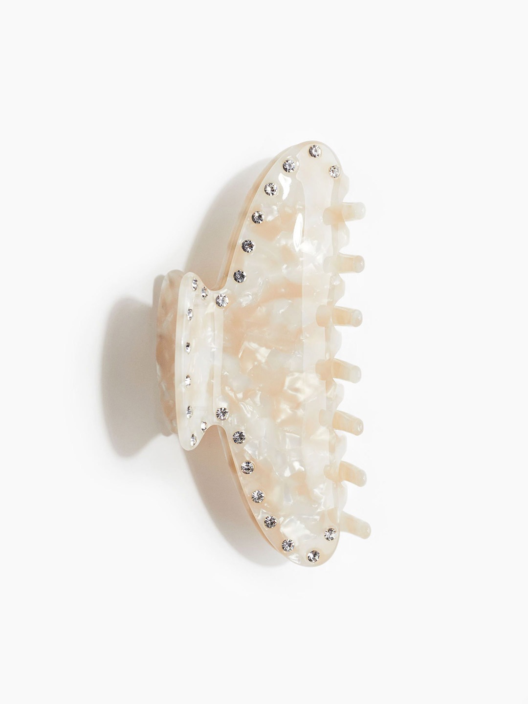 

H&M Embellished Hair Claw, Beige