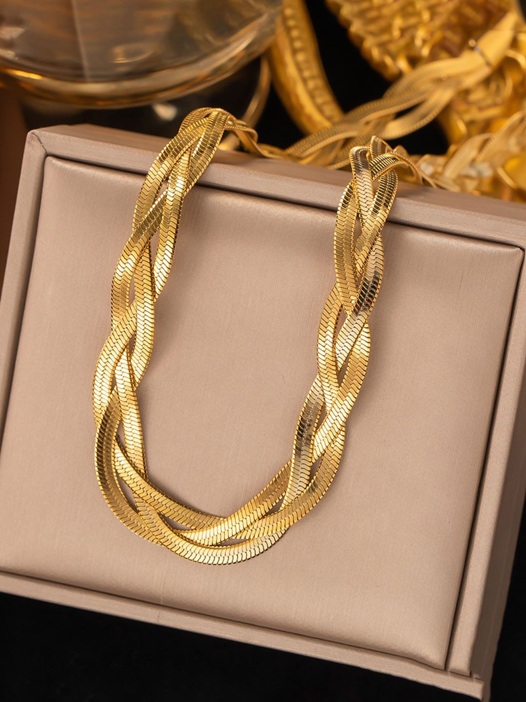 

Designs & You Gold-Plated Stainless Steel Anti Tarnish Chain