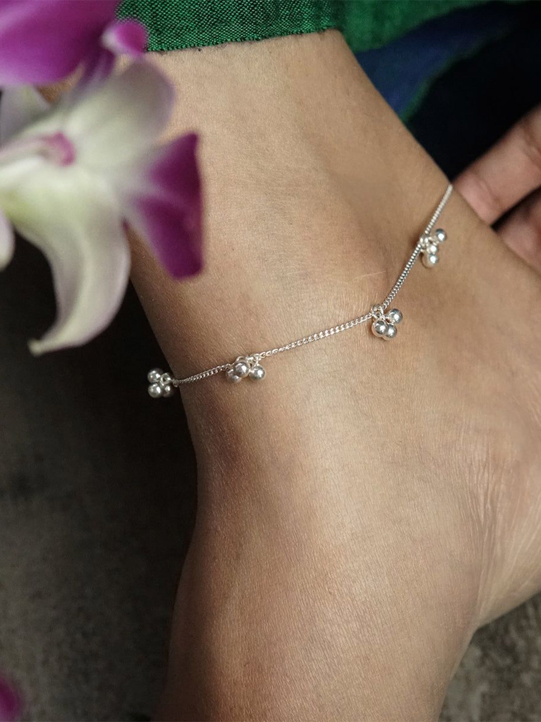 

House of Aadyaa 92.5 Silver Anklet