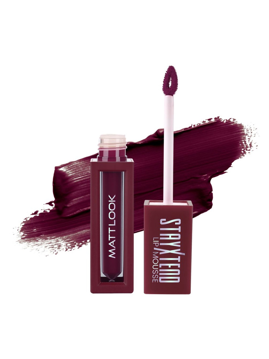 

MATTLOOK Stayxtend Non Sticky Lip Mousse Enriched With Vitamin E - 4 ml- Wine 'O' clock-10, Purple