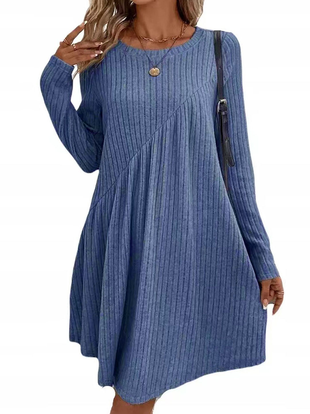 

StyleCast Women Jumper Self Design Dress, Blue