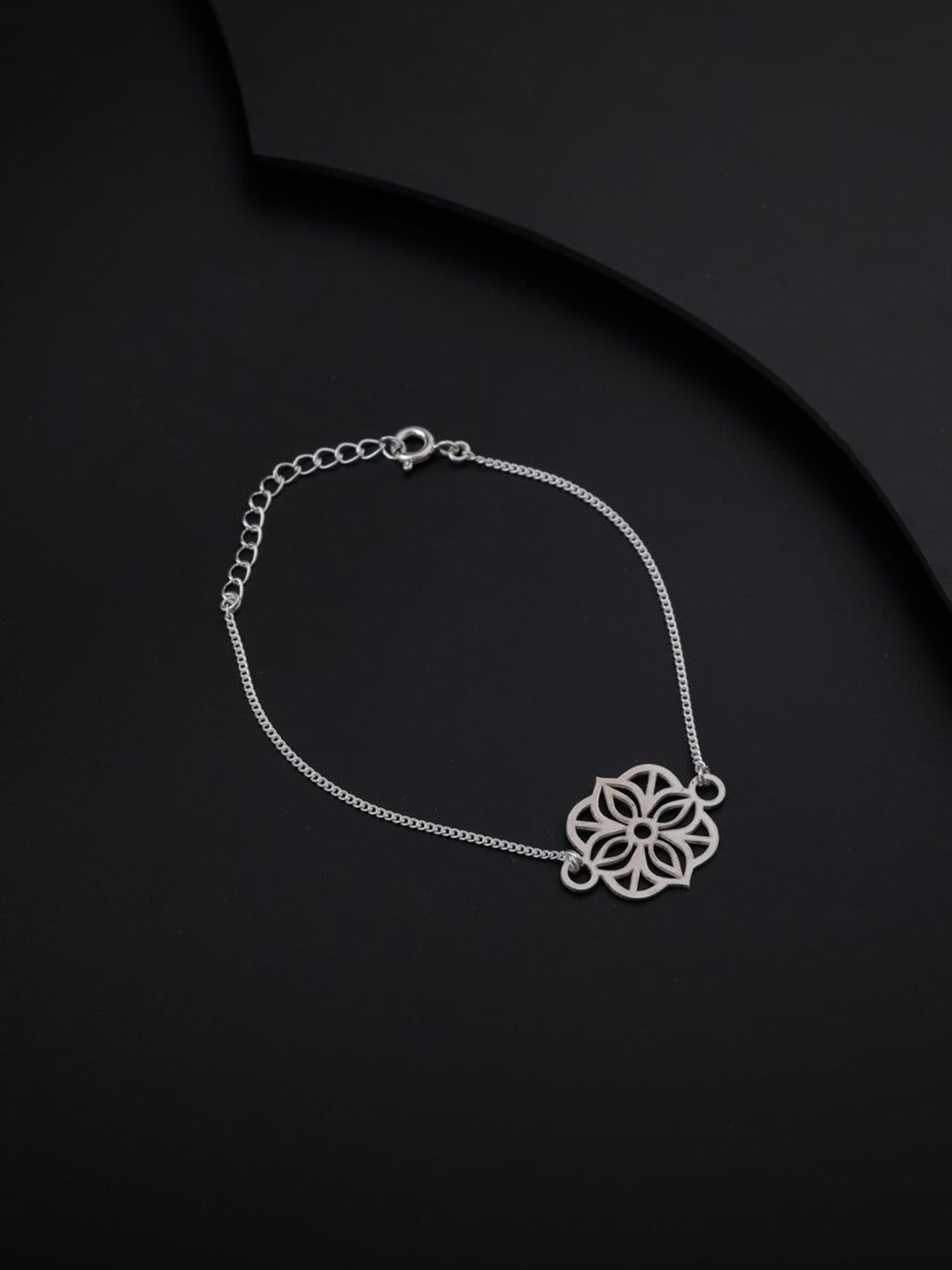 

House of Aadyaa Women 2 Silver Link Bracelet