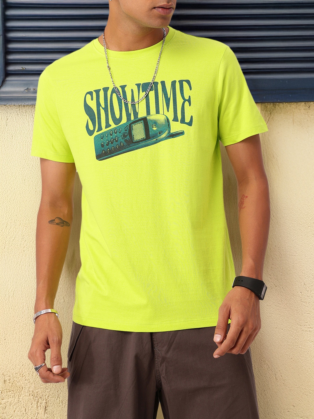 

Kook N Keech Street Vibe Graphic Printed T-shirt, Lime green