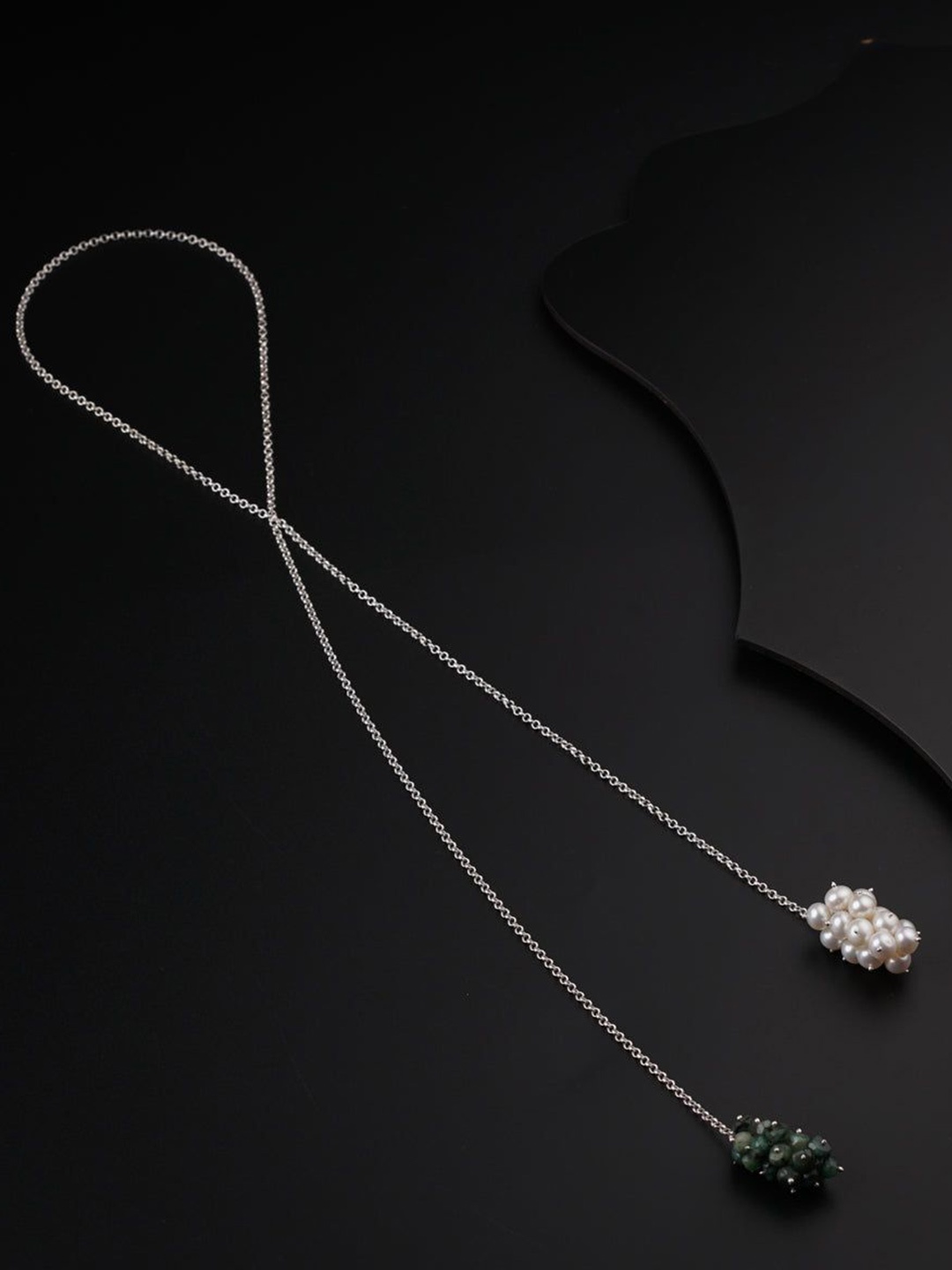

House of Aadyaa Sterling Silver Oxidised Necklace