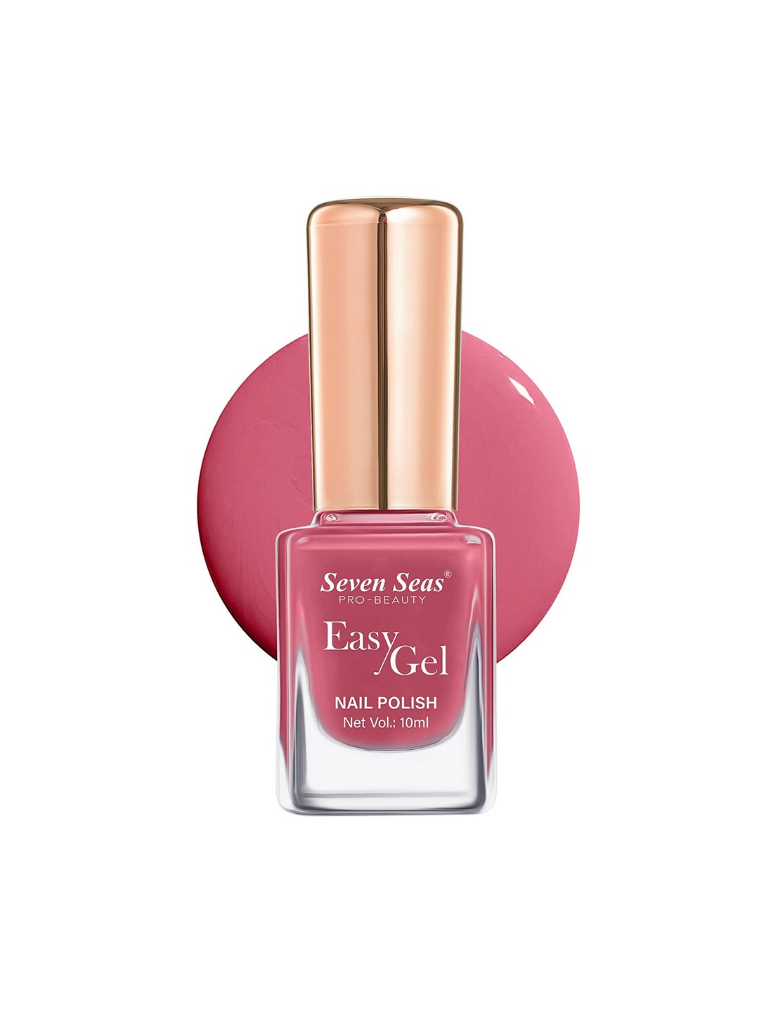 

Seven Seas Easy Gel Quick Dry Formula Nail Polish- 10 ml - 204, Pink