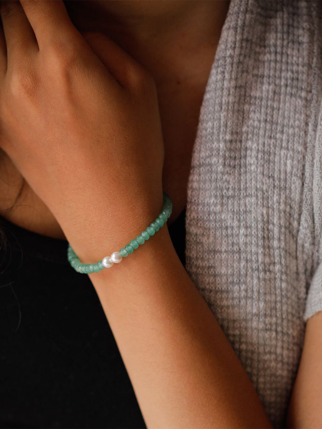 

House of Aadyaa Women Silver Link Bracelet