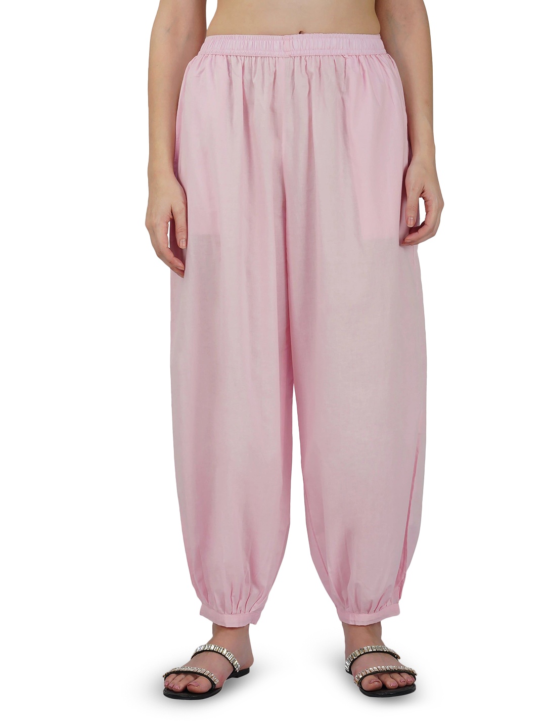 

NYPA Women Solid Loose Fit Afghani Salwar, Peach
