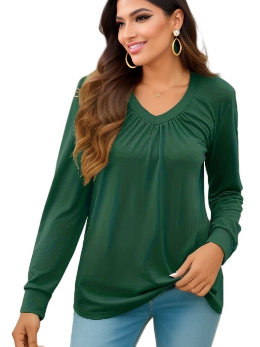 

StyleCast Cotton Top, Green