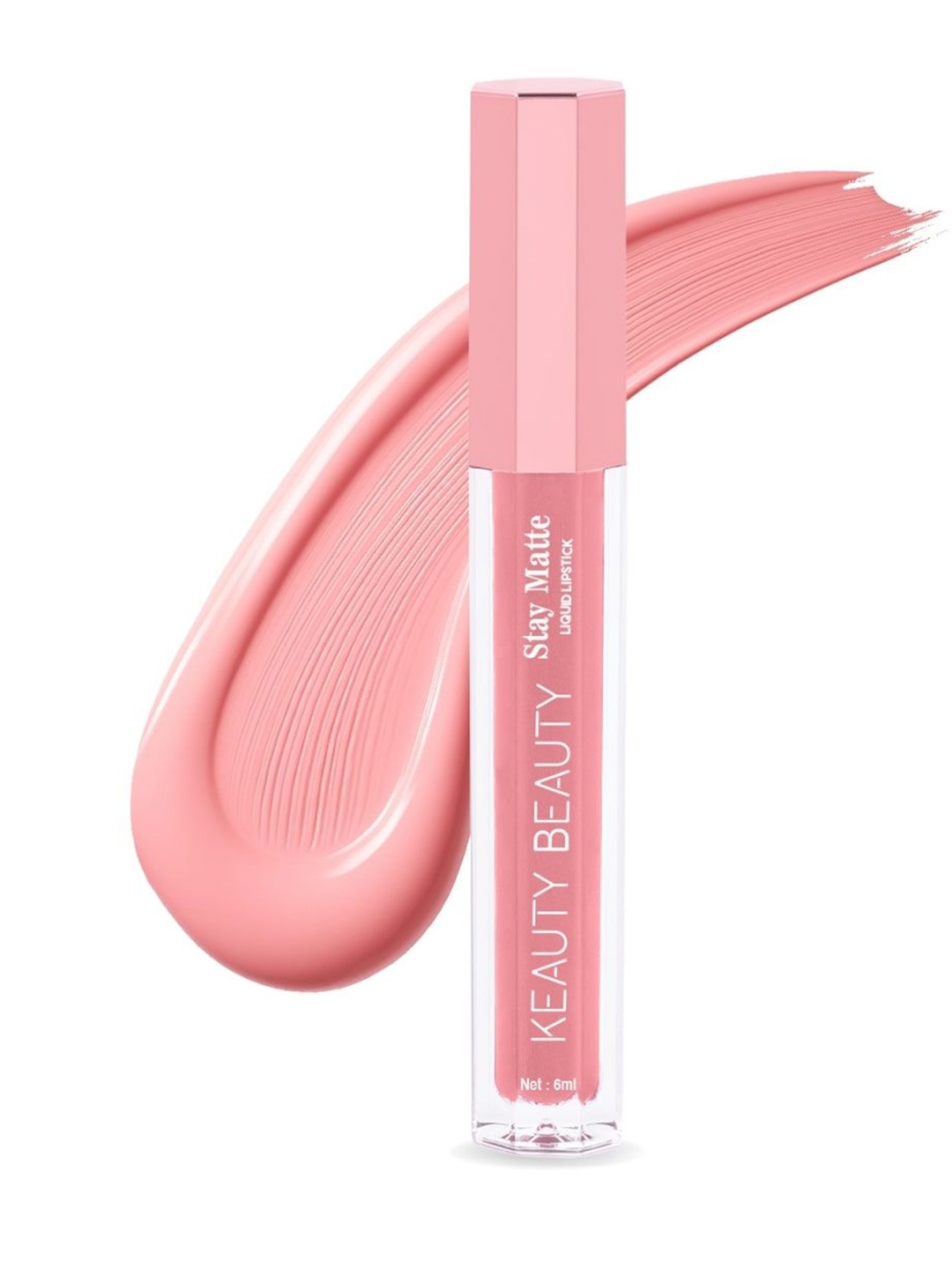 

Keauty Beauty Super Stay Matte Long Lasting Liquid Lipstick-6ml-Satin Silk 16, Pink