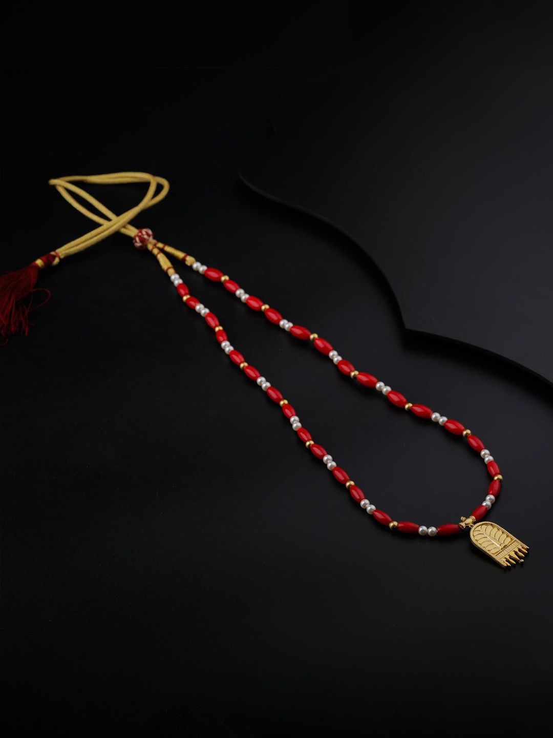 

House of Aadyaa Sterling Silver Necklace, Gold