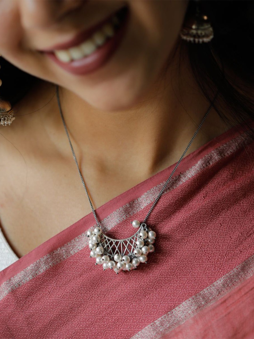 

House of Aadyaa Sterling Silver Necklace