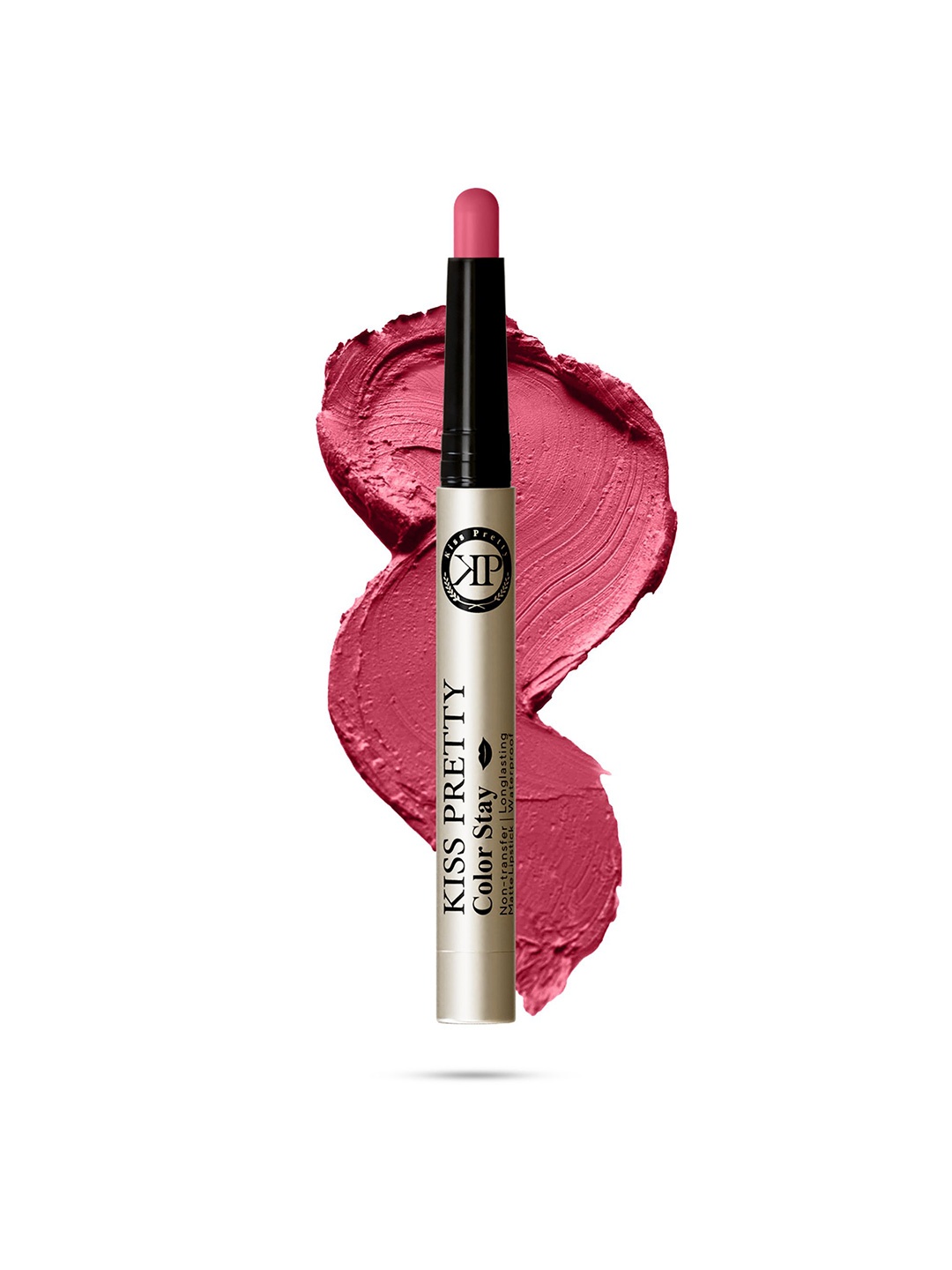 

Kiss pretty Color Stay Long Lasting Matte Lip Crayon Lipstick- 3.5 g- Nude Rose 03, Pink