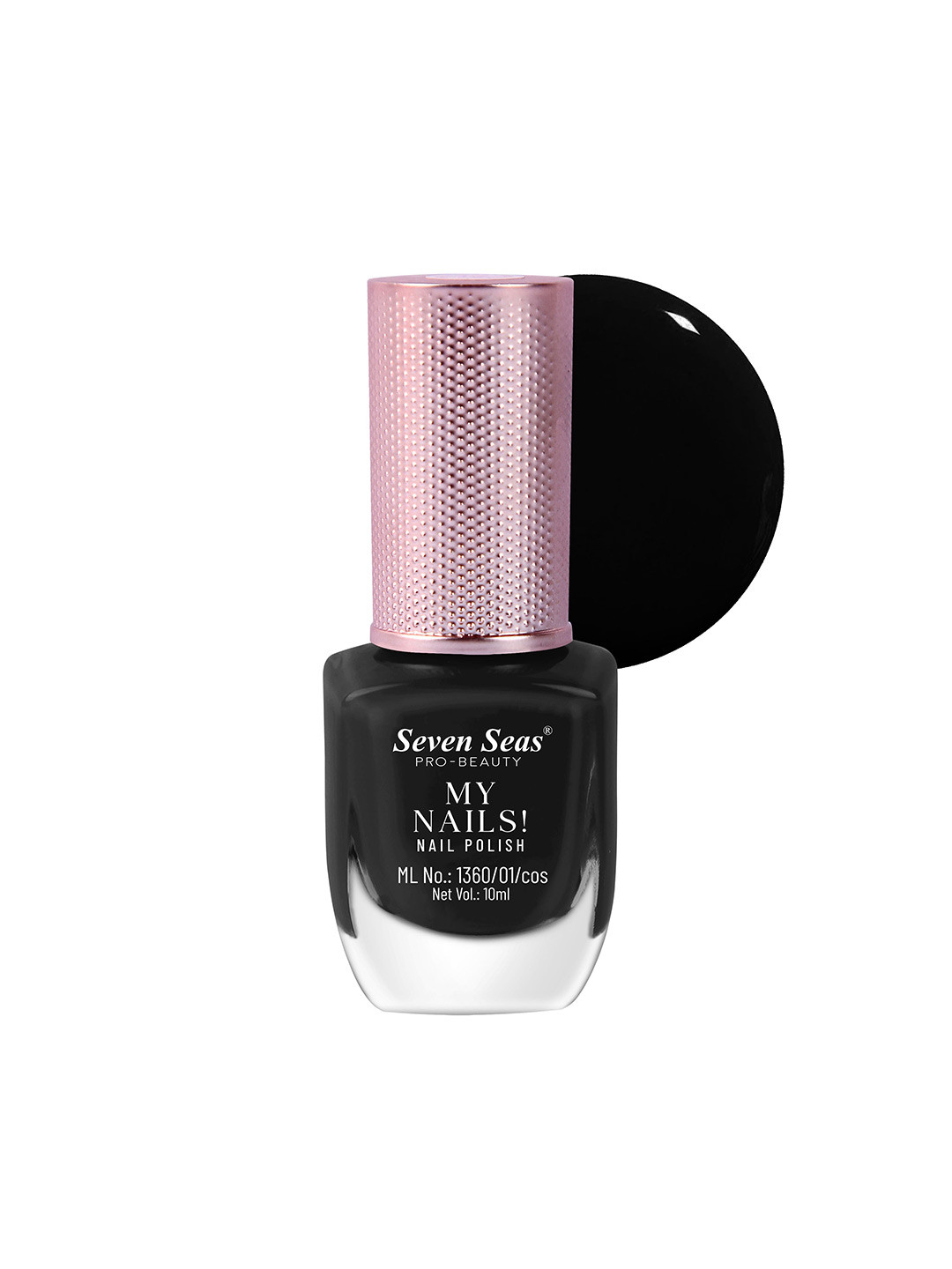 

Seven Seas My Nails Pro-Beauty Long-Lasting Glossy Nail Polish - 10 ml - Black 218