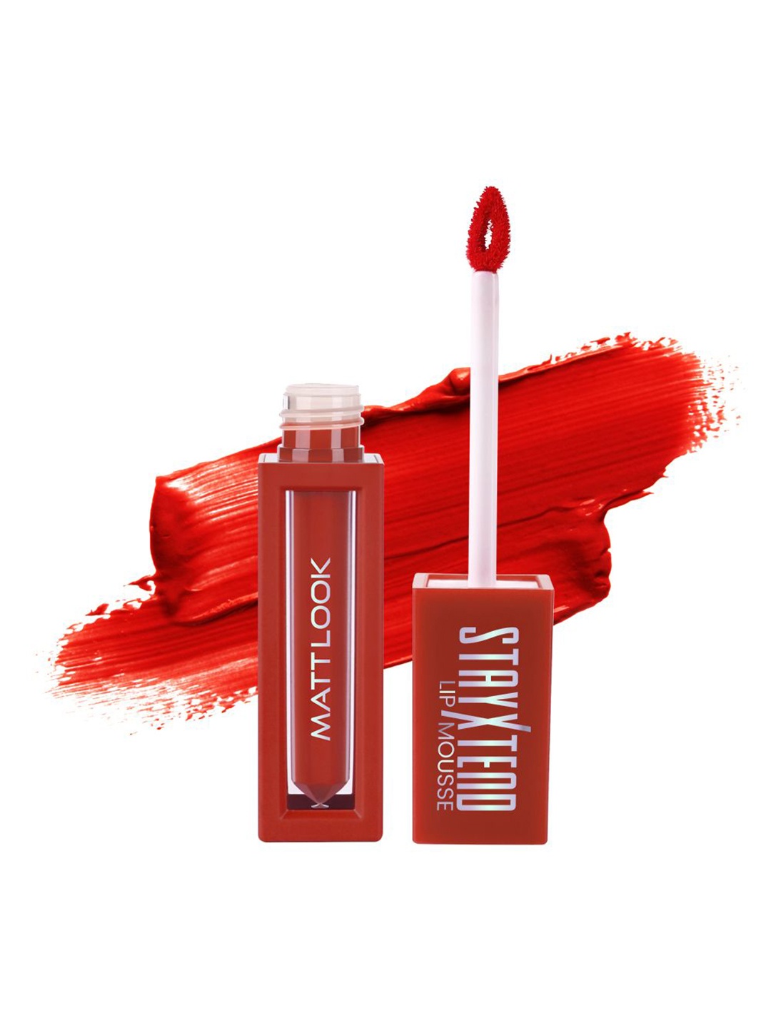 

MATTLOOK Stayxtend Lip Mousse Enriched With Vitamin E - 4 ml- Firey Red-04