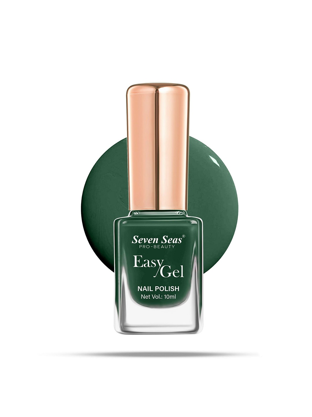 

Seven Seas Easy Gel Quick Dry Formula Glossy Nail Polish- 10 ml- Shade- 230 - Green