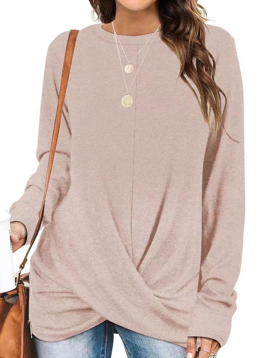 

StyleCast Women Round Neck Top, Mauve