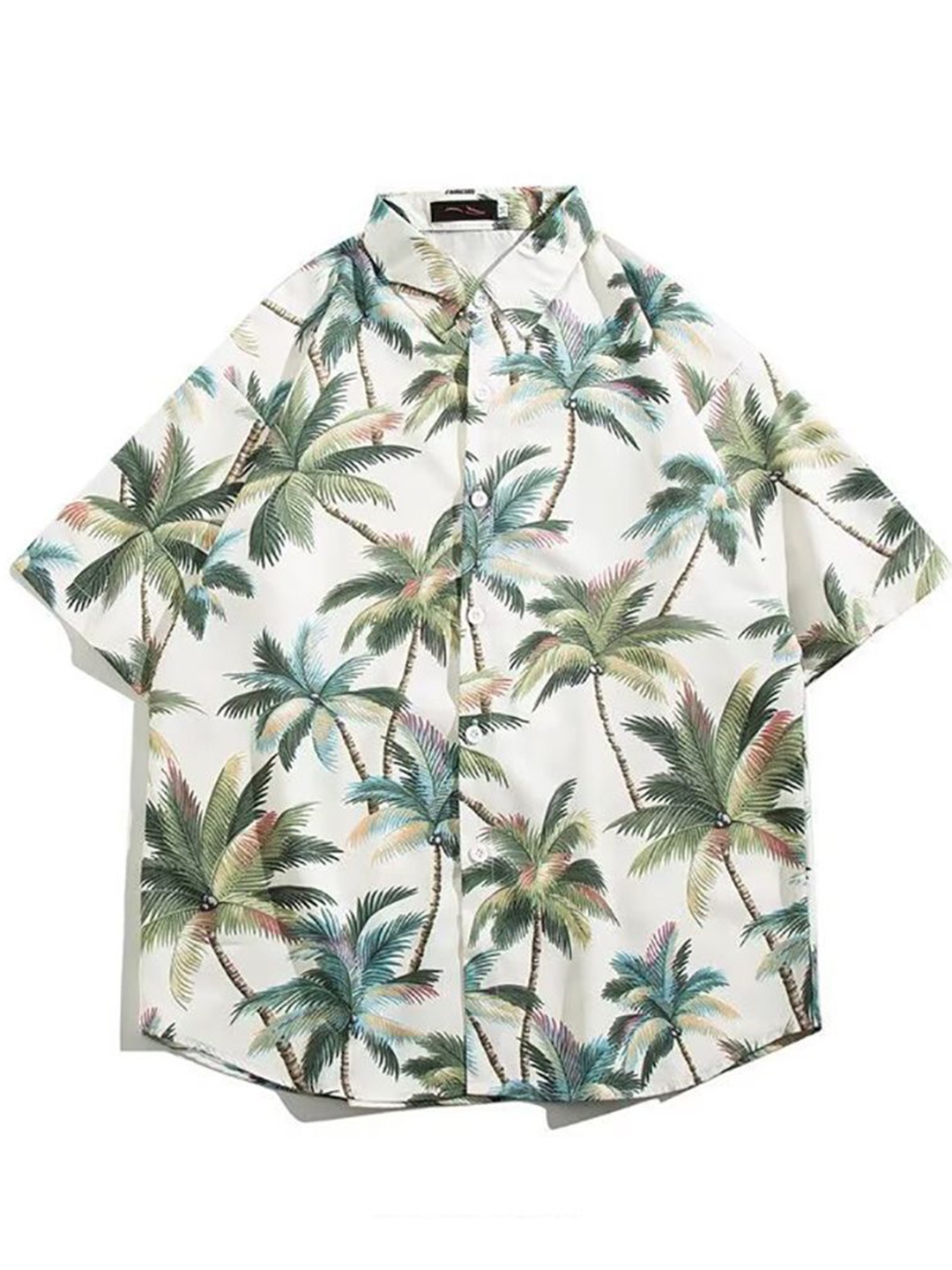 

StyleCast x Revolte Men Tropical Printed Casual Shirt, White