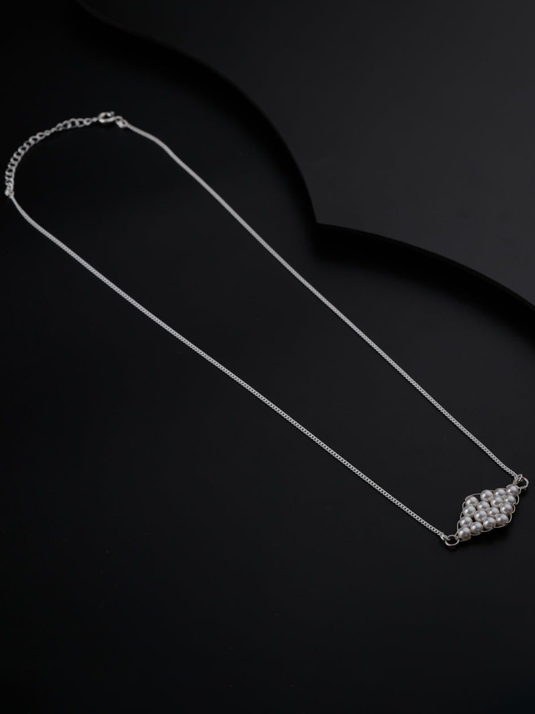 

House of Aadyaa Sterling Silver Oxidised Necklace