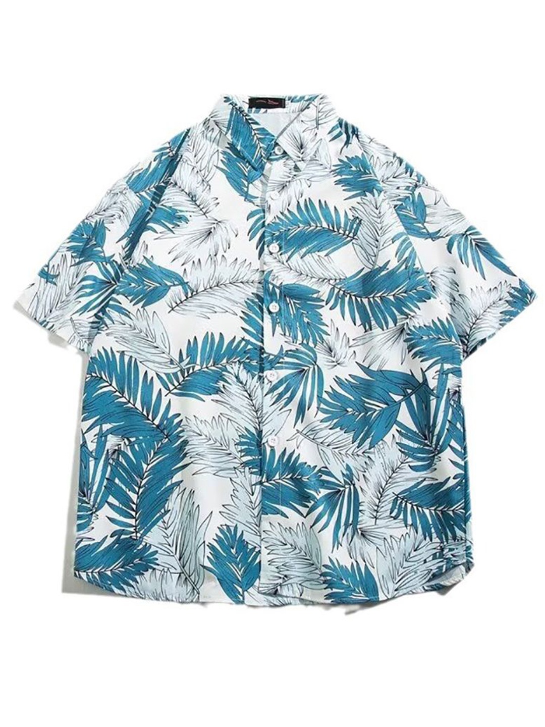 

StyleCast x Revolte Men Spread Collar Floral Printed Casual Shirt, White
