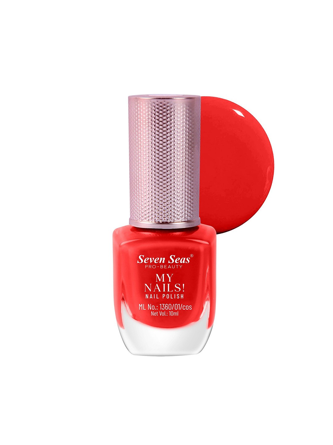

Seven Seas My Nails Long Wearing Glossy Finish Nail Polish - 10 ml - Shade 273 - Red