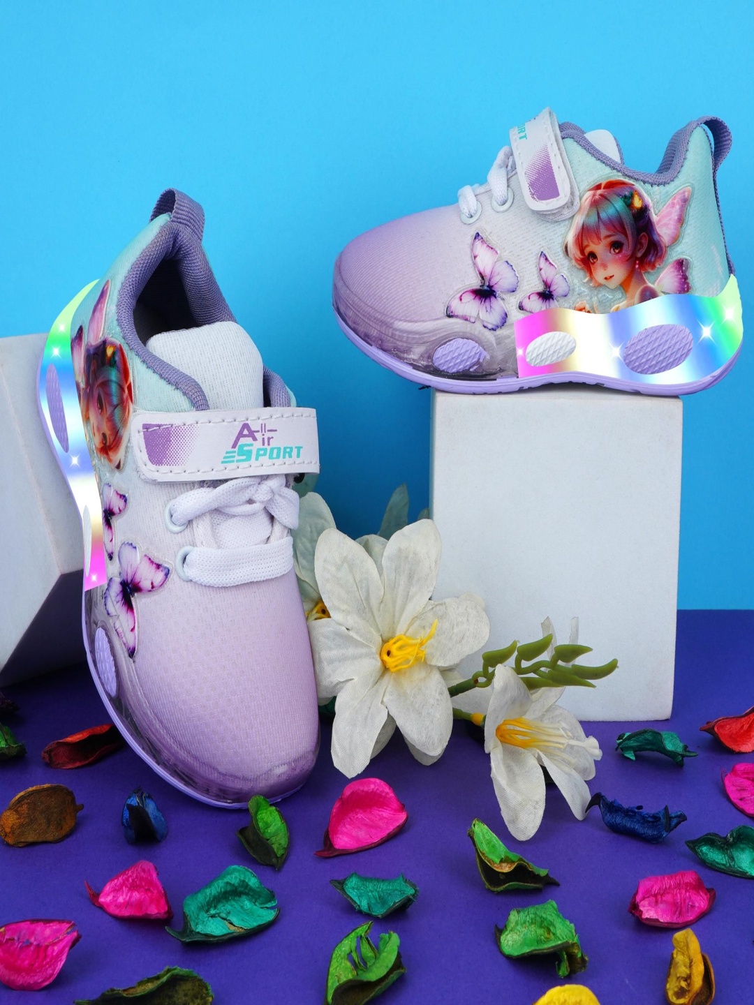 

BAESD Girls Barbie Printed Sneakers, Purple