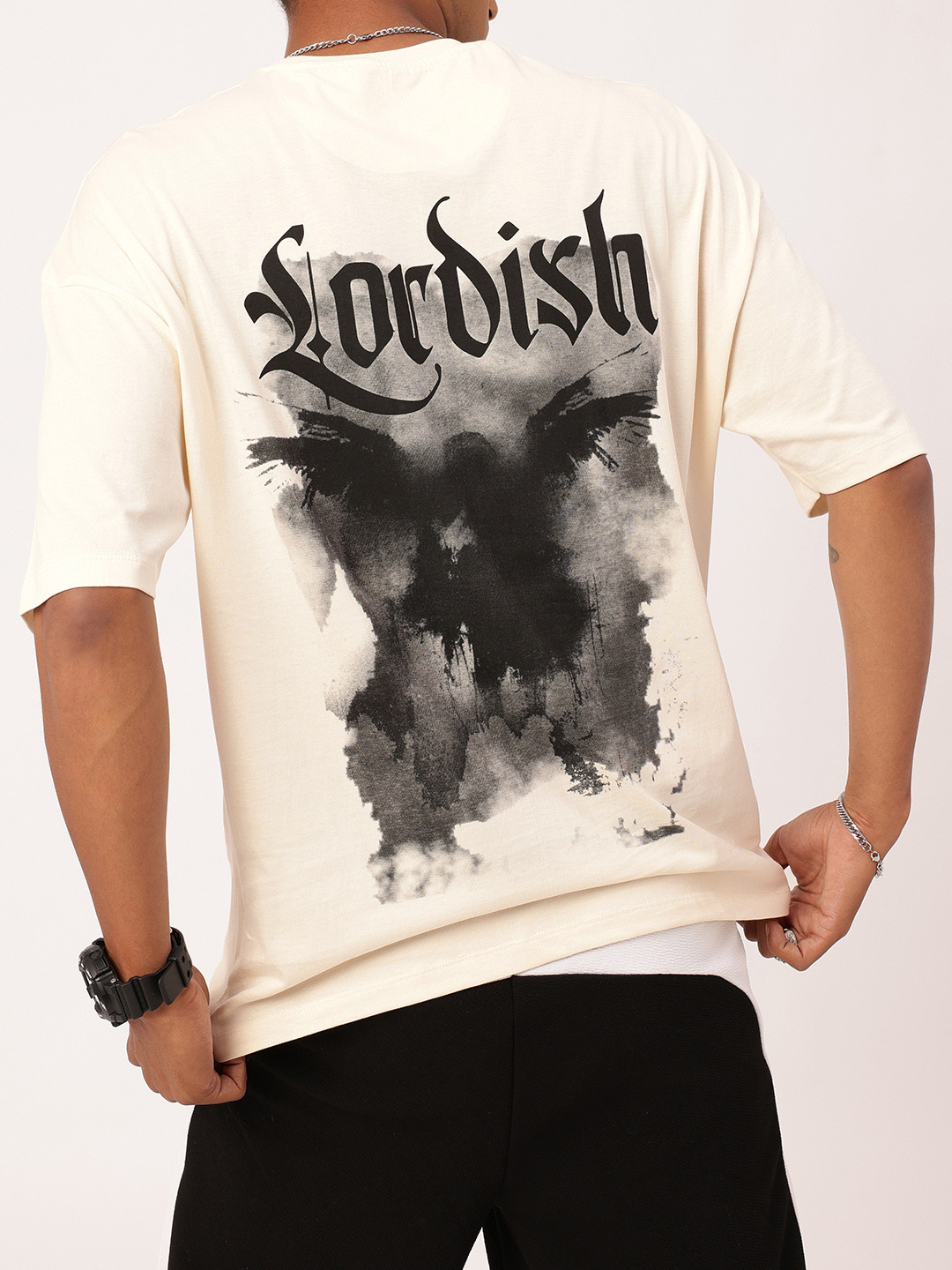 

Kook N Keech Street Cool Printed Oversized T-shirt, Off white