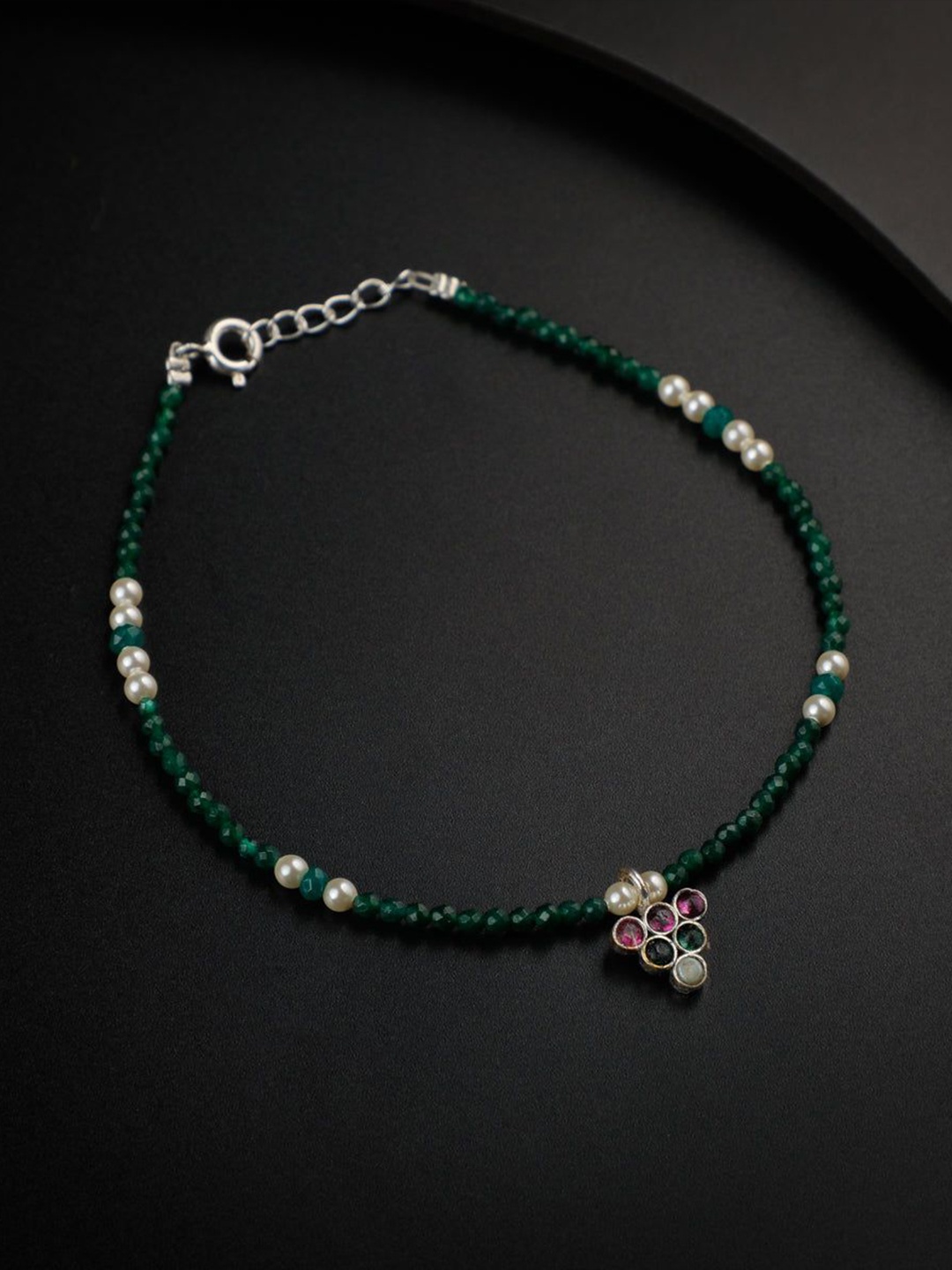 

House of Aadyaa Anklet, Silver
