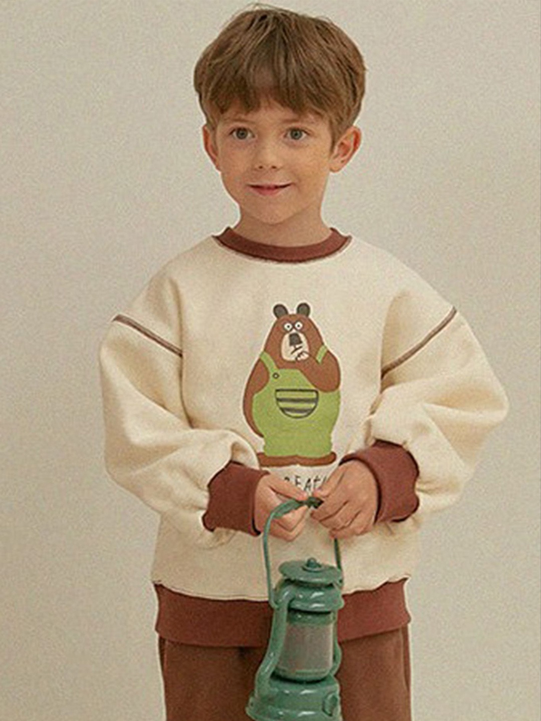 

LULU & SKY Unisex Kids Printed Sweatshirt, Off white