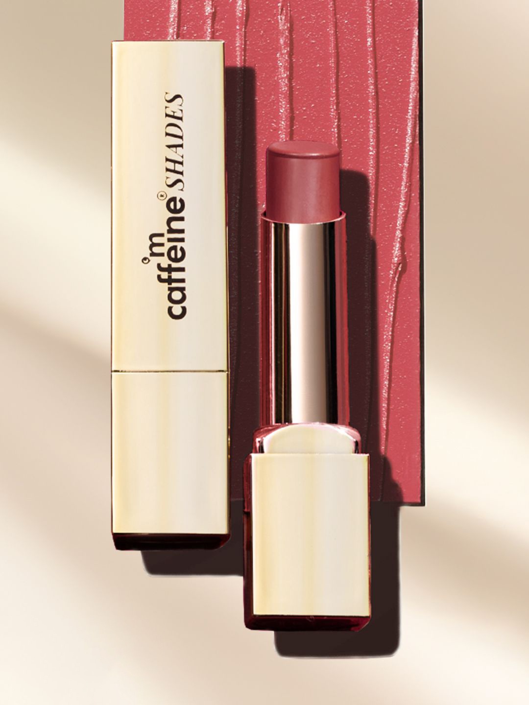 

mCaffeine SHADES Creamy Matte Lipstick - 3.5g - Mauve Velvet, Nude