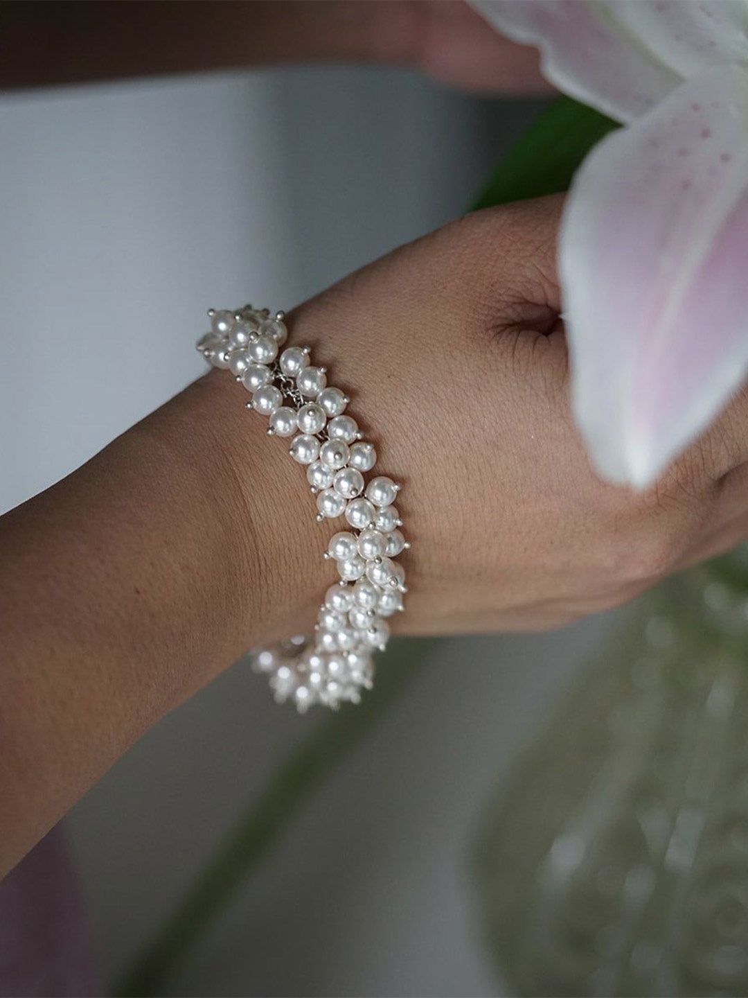 

House of Aadyaa Women Bracelet, Silver