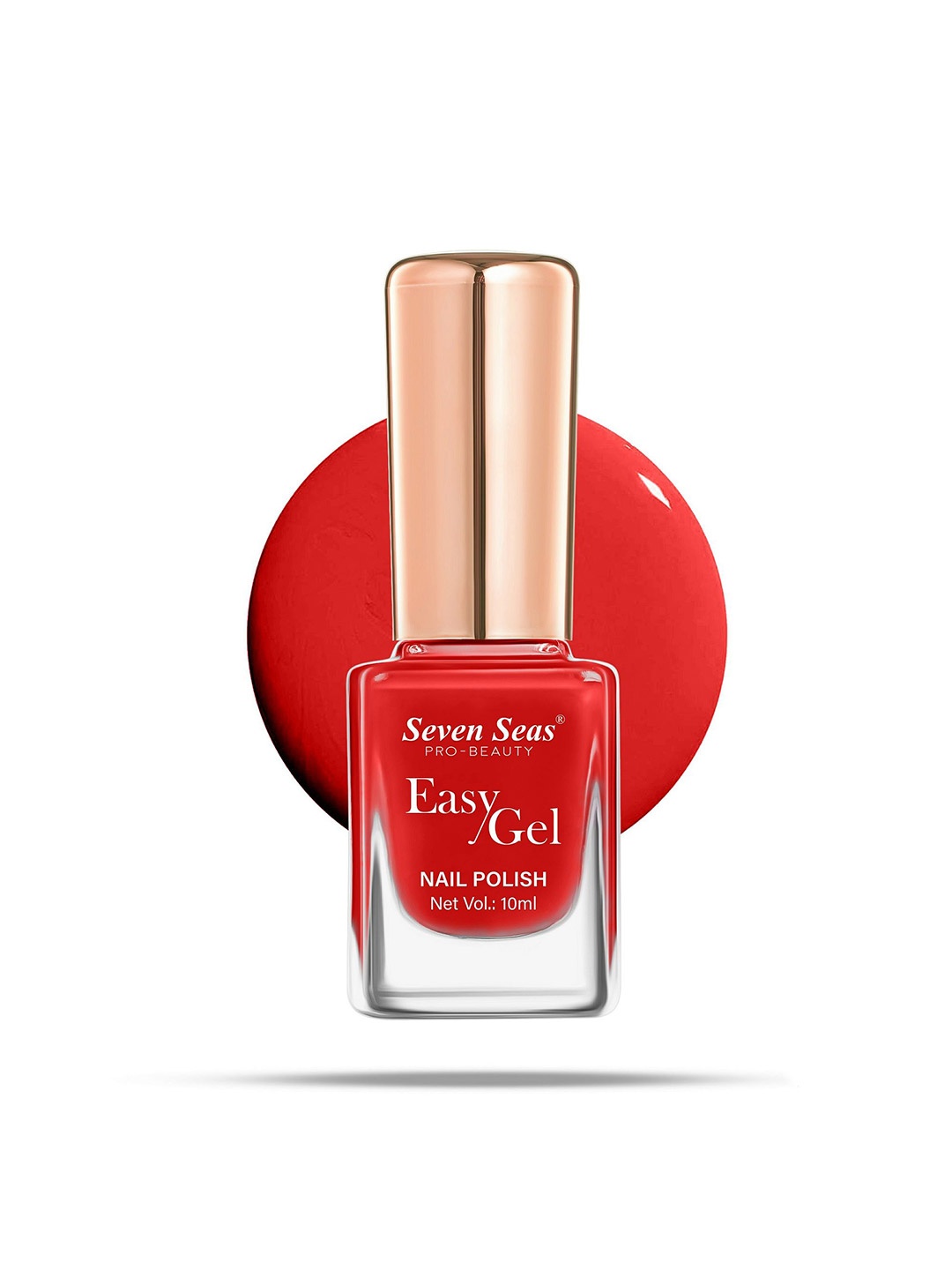 

Seven Seas Easy Gel Glossy Finish Nail Polish - 10 ml - No - 216, Red