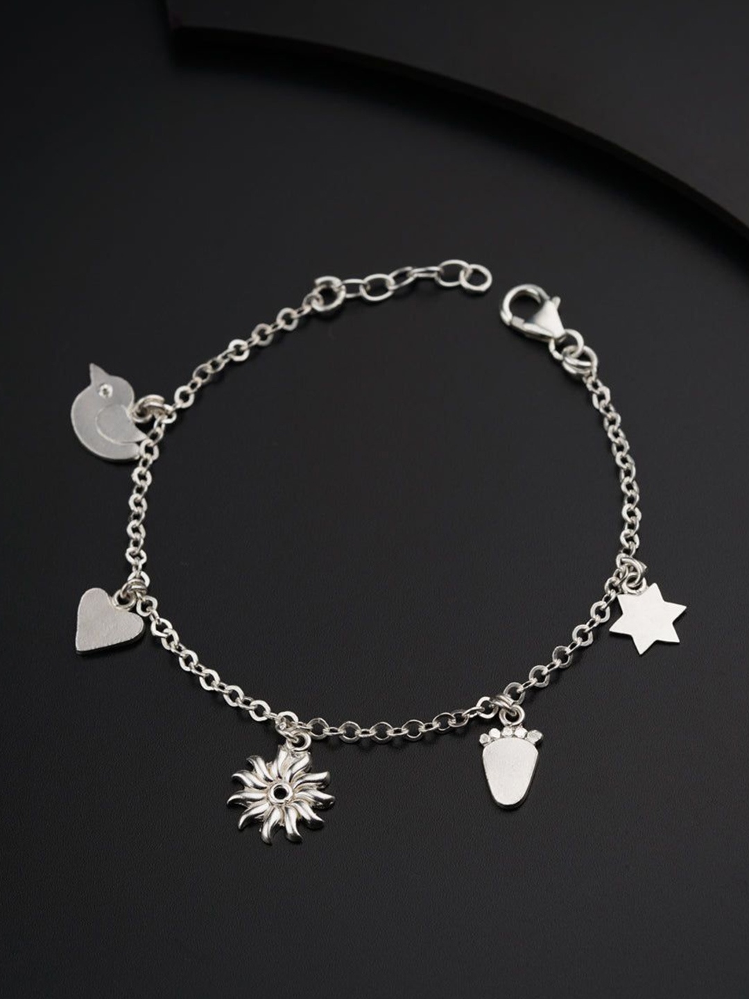

House of Aadyaa Women Silver Link Bracelet
