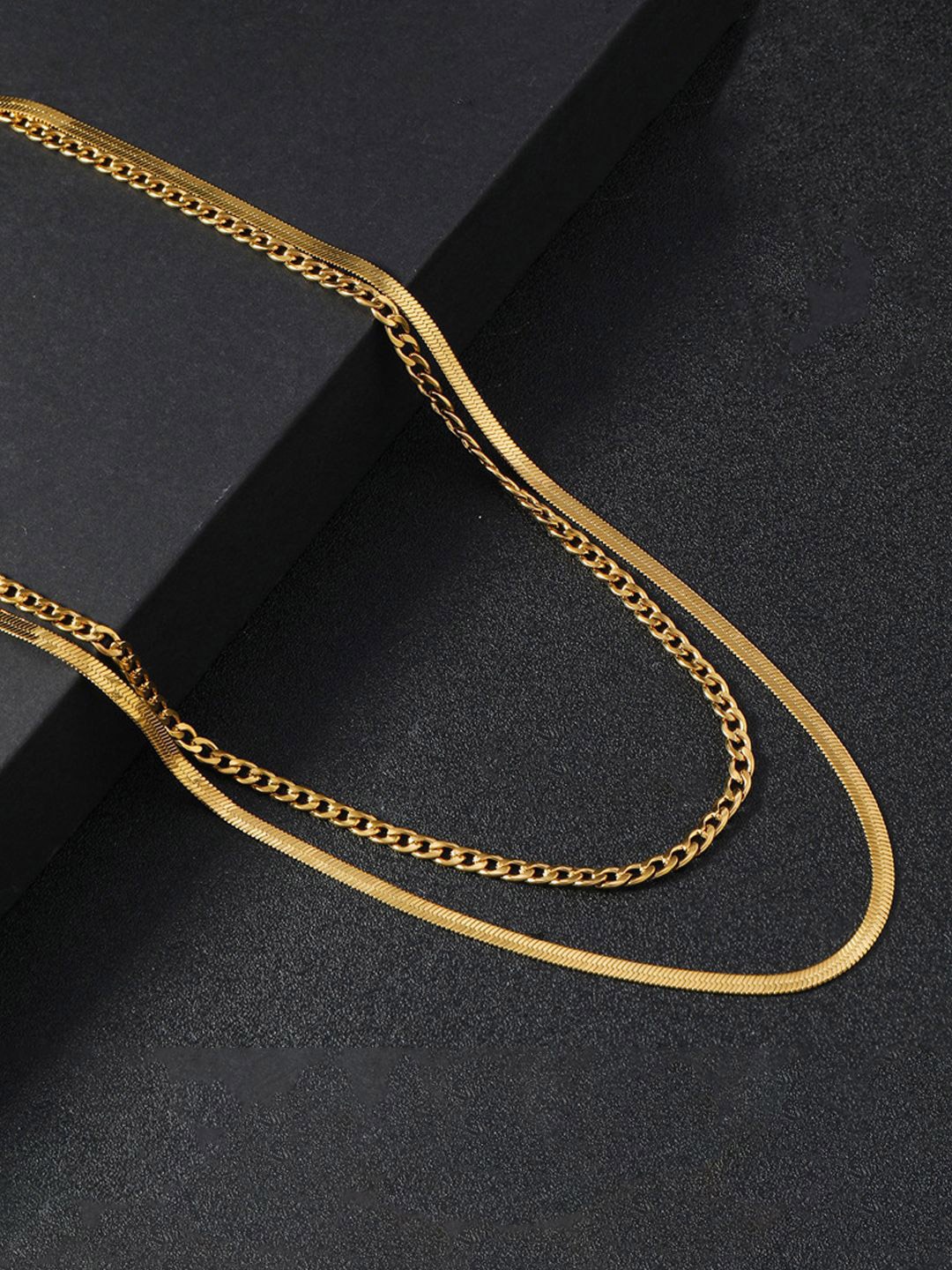 

Designs & You Gold-Plated Stainless Steel Anti Tarnish Layered Chain