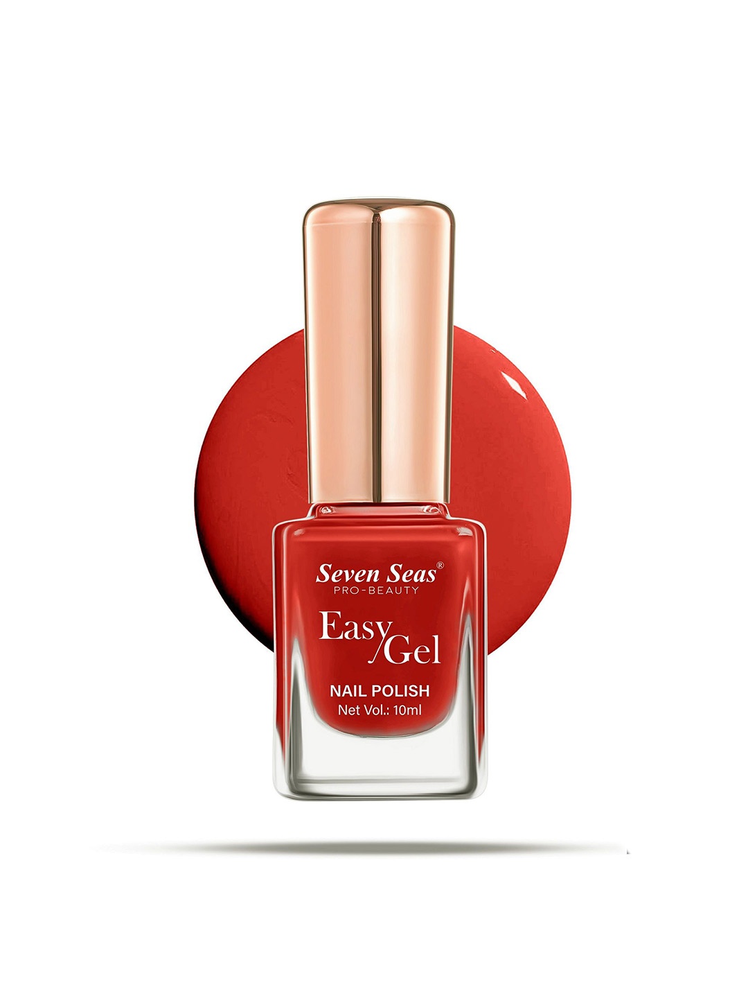 

Seven Seas Easy Gel Long Wearing Glossy Nail Polish - 10 ml - Shade No - 224 - Orange