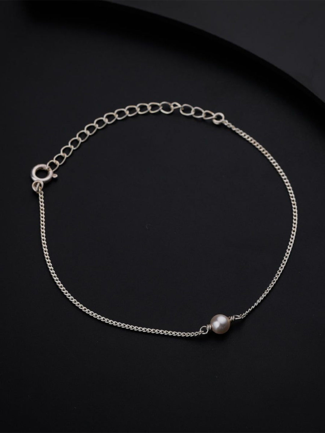 

House of Aadyaa Women Silver Link Bracelet