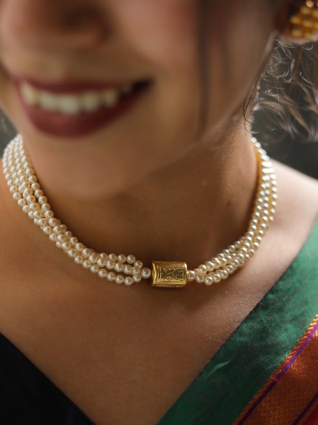 

House of Aadyaa Sterling Silver Layered Necklace