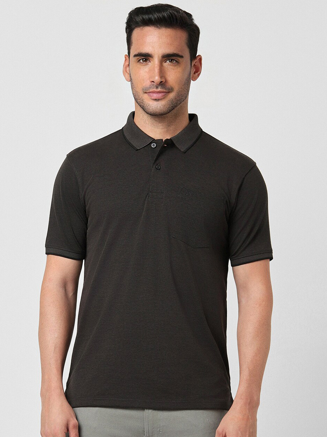 

Peter England Polo Collar Casual T-shirt, Grey