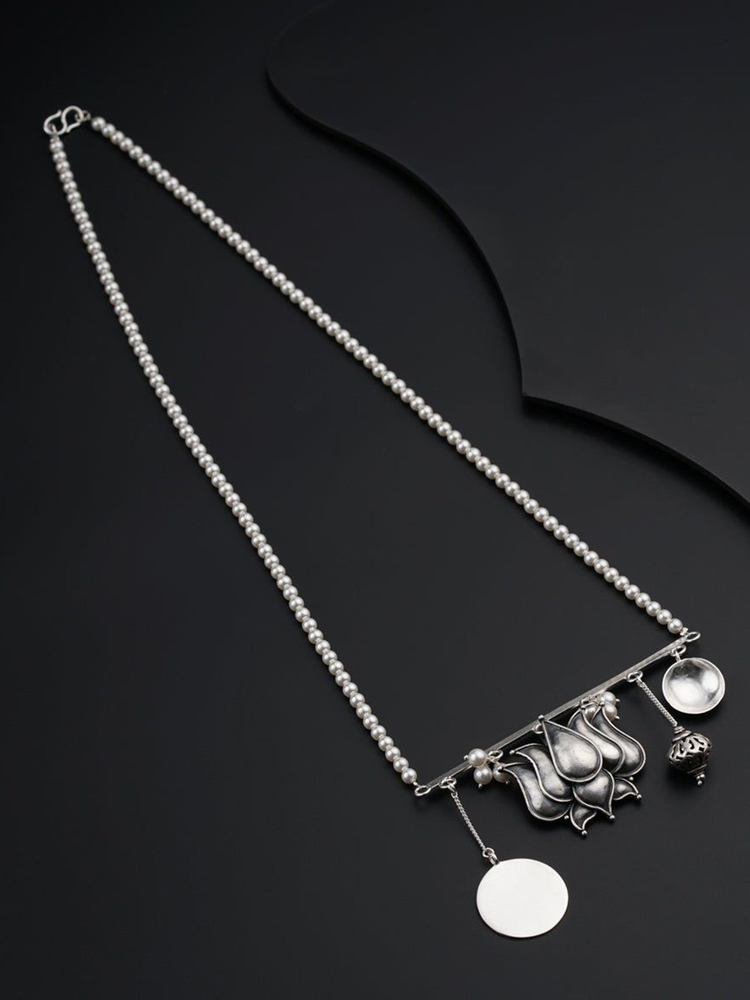 

House of Aadyaa Sterling Silver Handcrafted Necklace
