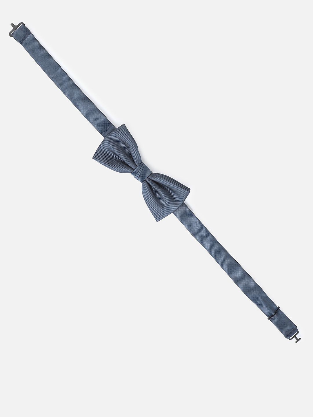 

Louis Philippe Men Striped Bow Tie, Grey