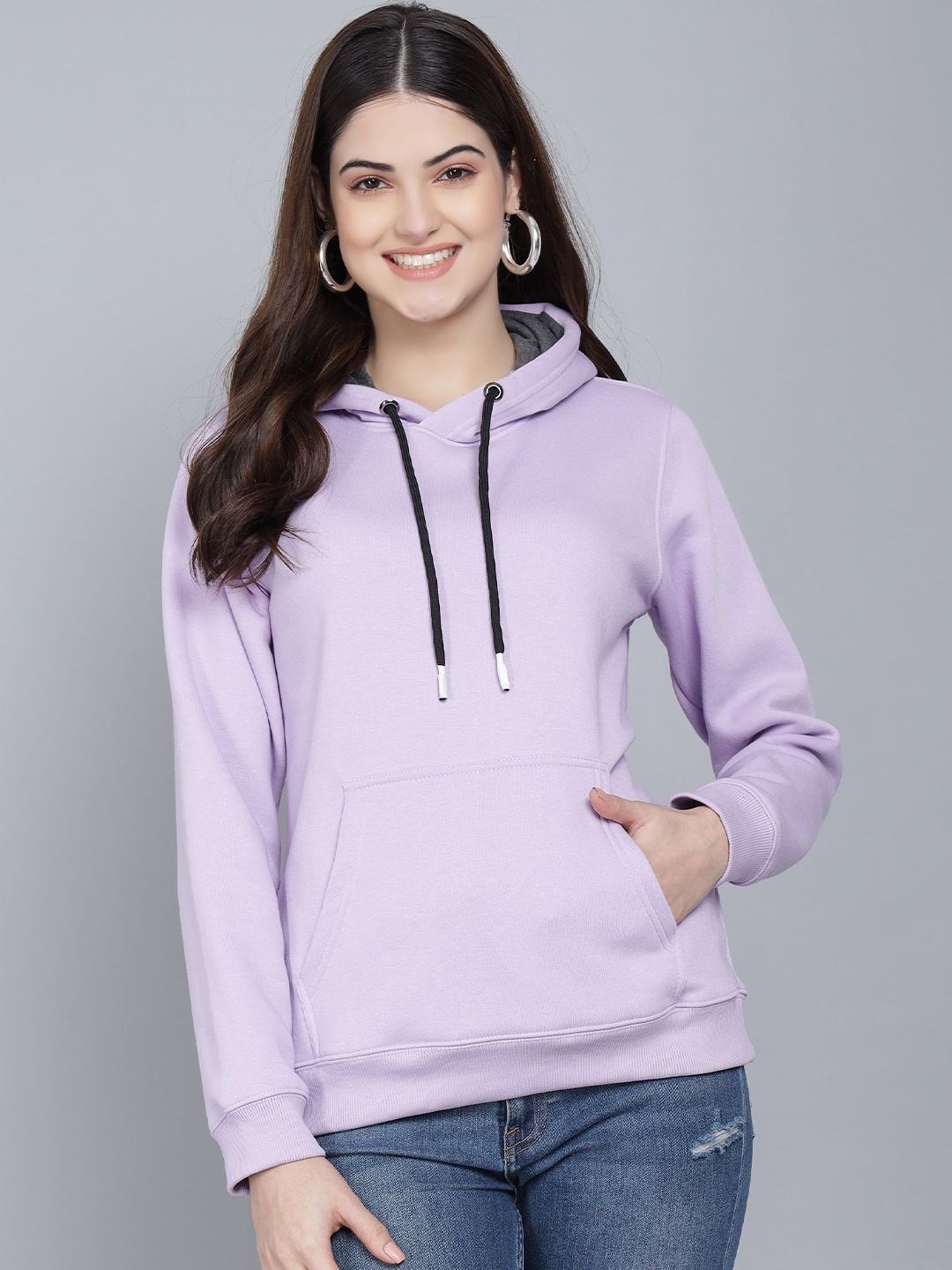 

Dogman Women Cotton Hooded Antimicrobial Sweatshirt, Lavender