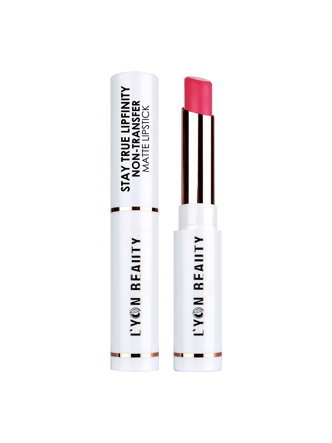

Lyon Beauty USA Stay True Lipfinty Non Transfer Matte Bullet Lipstick- 03 Magenta- 2.3gm